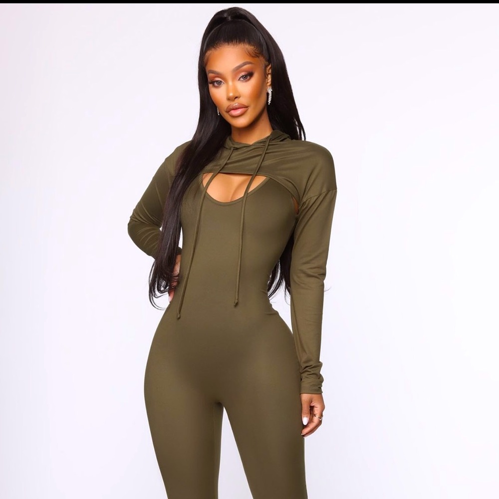 Did Us Well Hooded 2 Piece Jumpsuit